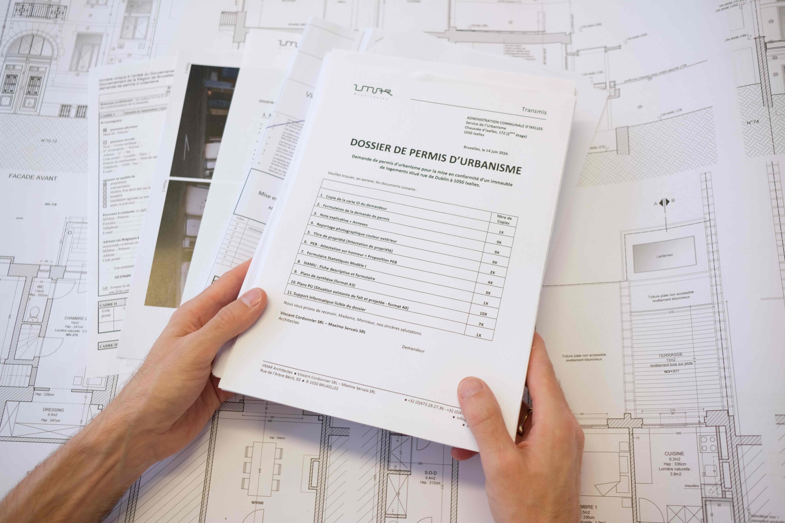 Composition d'un dossier de permis d'urbanisme à Bruxelles